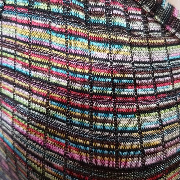 Rainbow ZigZag Shoulder Tie Dress - Picture 3 of 4
